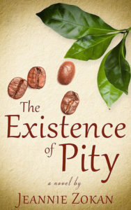 Cover of The Existence of Pity by Jeannie Zokan; images of nuts and leaves
