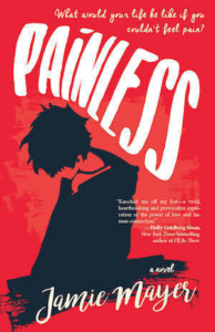 Cover of Painless by Jamie Mayer; silhouette of person kneeling